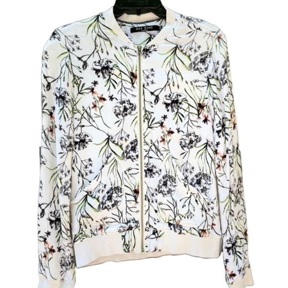 MAX JEANS WHITE CLOTH JACKET size XS